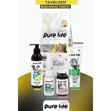 Pure Life Başlangıç Paketi 5'li Yavru Kedi Somonlu Beslenme Deri Tüy Bakımı
