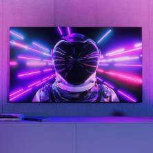Hue Flare Akıllı Duvar Aydınlatma - Siyah - Renkli Işık, Colorcast Teknolojisi, Bluetooth Uyumlu, Alexa, ve Assistant ile Sesli Kontrol