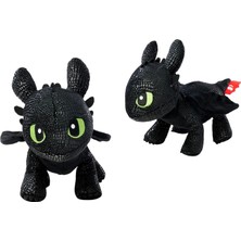 6305875346NPB, Dreamworks Dragon Dişsiz Peluş Figürü, Özel ve Detaylı Tasarım, Dayanıklı Kumaş, 25 cm