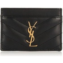 Saint Altın Tokalı Deri Kartlık