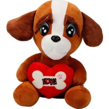 Sinerjim Kalpli Köpek Peluş Oyuncak 30 Cm