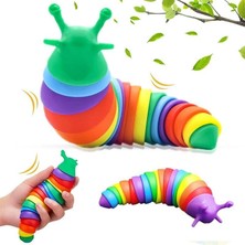 mt Store 01 Eğlenceli Emekleme,eklemli Esnek Tırtıl Duyusal Giderici Esnek El Oyuncağı Interaktif Bebek ve Çocuk Oyuncağı