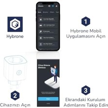 Hybrone Akım Korumalı Wi-Fi Akıllı Priz 16 Amper Çocuk Kilidi ile Enerji İzleme Özelliği