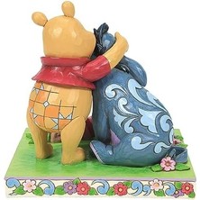 Gelenekleri Jim Shore The Pooh Piglet ve Eeyore Arkadaşları Heykelcik, 15 Cm, Çok Renkli