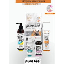 Pure Life Sağlık Paketi 5'li Yetişkin Kedi Tavuklu Beslenme Deri Tüy Bakımı