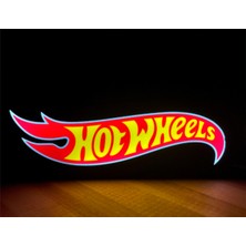 Hotwheels Lightbox Dekoratif LED Lamba Adaptör Dahil 25 x 22 x 3 cm 3D Baskı Pla Plastik