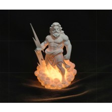 Zeus Dekoratif LED Aydınlatma Gece Lambası 14 x 10 cm 3D Baskı Pla Plastik. Adaptör Dahil