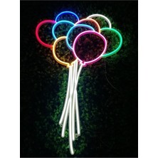 Balonlar Baloncu Neon LED Gece Lambası 85 cm