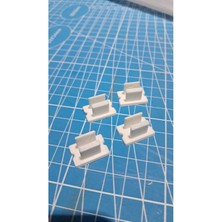 5 Adet Neon Esnek Şerit Işık Tutucu Kelepçeleri – 10MM Pp Beyaz Plastik Montaj Klipsleri