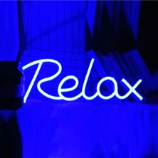Relax Neon Tabela / Relax Neon Sign 40 x 20 cm