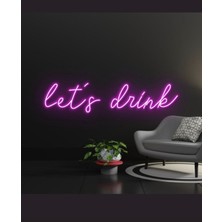 Lets Drink Neon LED Tabela 50 x 20 cm