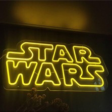 Star Wars Neon Tabela Neon LED Işıklı Tablo 70 x 40 cm