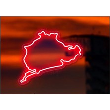 Nurburgring Neon LED 60 x 40 cm