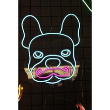 Neon Tabela Neon Dekoratif Duvar Aydınlatması Köpek 50 x 50 cm