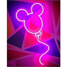 Neon LED Işık Micke Gece Lambası 50 cm