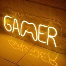 Gamer Neon Tabela Neon LED Işıklı Tablo 50 x 20 cm