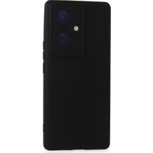 V29 Lite Kılıf Nano Içi Kadife Silikon - Siyah