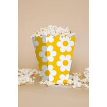Niksy Design Papatya Temalı Mini Mısır Popcorn Kutusu 8 Adet