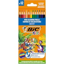 Bıc Smooth Ahşap Kuru Boya Kalemi 12 Renk, Ahşap Kuru Boya,altıgen Gövde, 5 Yaş Üzeri Için Ideal, Canlı Renkler