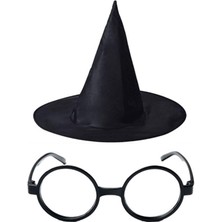 Potter Şapkası ve Gözlüğü Parti Yılbaşı Bayramı Doğum Günü Cosplay 1450
