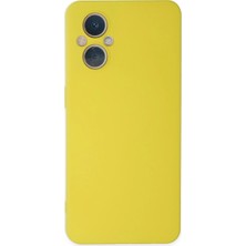 Reno 7 Lite Kılıf Nano Içi Kadife Silikon - Sarı