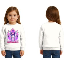 Sedirli Unisex Kuromi Baskılı Çocuk Swaetshirt 3 Iplik Şardonlu