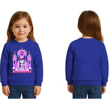 Sedirli Unisex Kuromi Baskılı Çocuk Swaetshirt 3 Iplik Şardonlu