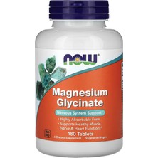 Now Food Magnesium Glycinate  Bisglycinate Form 180 Tablet.özel Sporcu Gıdaların'dan.usa 47.