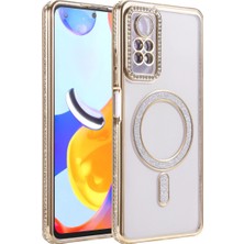 Redmi Note 12 4g Joke Simli Magneticsafe Kılıf - Gold