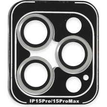 Iphone 15 Pvd Metal Kamera Lens - Gümüş