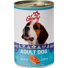 12X400 Gram Glory Parça Somon Etli Köpek Konservesi