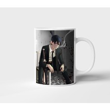 Aki Chainsaw Man Anime Tasarım Kupa - Hediyelik Kupa - Baskılı Kupa