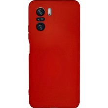 Poco F3 Kılıf Nano Içi Kadife Silikon - Kırmızı