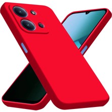 Redmi 15C 4g Nano Içi Kadife Silikon - Kırmızı