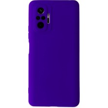 Redmi Note 10 Kılıf Nano Içi Kadife Silikon - Mor
