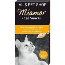 Miamor Kedi Ödülü Multi Vitamin Lezzetli Krema 6X15 Gram Türkiye Menşeli