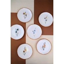 Tabak Evi Porselen Azelya Karma Pasta Tabağı Seti 19,50CM 6 Kişilik 6 Parça