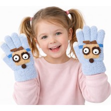 Gigi Giyim Oynar Rakun Yüzlü Unisex Çocuk Eldiven