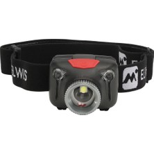 Elwis Catch H430 Kafa Lambası 430 Lümen, Zoom,  Ön Red Night Vision LED , Silicone On Head Band 3 x Aaa Pilli