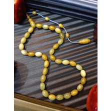 Anemore Collection Yeşil Sıkma Kehribar Tesbih