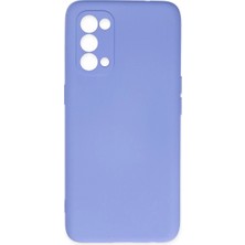 Reno 5 Kılıf Nano Içi Kadife Silikon - Lila