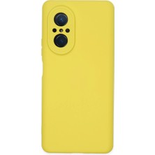Nova 9 Se Kılıf Nano Içi Kadife Silikon - Sarı
