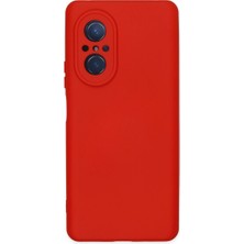 Nova 9 Se Kılıf Nano Içi Kadife Silikon - Kırmızı