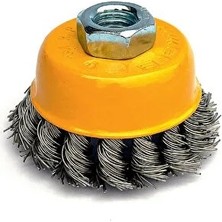 Burgulu Çanak Tel Fırça Matkap Daire 65 mm