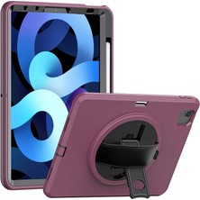 Ipad 2022 10.9 (10.nesil) Kılıf Hand Strap Tablet Kılıfı - Mürdüm