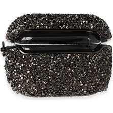 Airpods 2 (2.nesil) Mira Taşlı Kılıf - Siyah