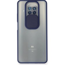 Mi 10T Lite Kılıf Palm Buzlu Kamera Sürgülü Silikon - Lacivert