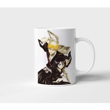 Ichigo Kurosaki Rukia Kuchiki Bleach Anime Tasarım Kupa - Hediyelik Kupa - Baskılı Kupa