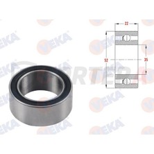 Fortera Universal Klima Bilyası Rulmanı 35X52X22