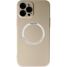 Iphone 12 Kılıf Jack Magneticsafe Lens Silikon - Gold